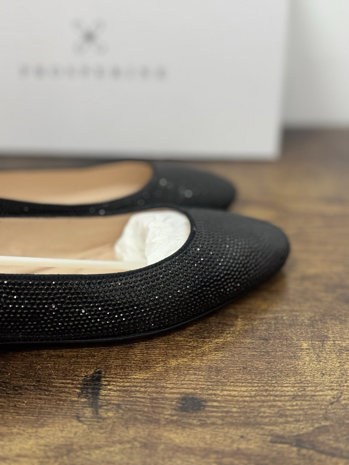 Prosperine Ballerina Crystal Nero  Casual Scarpa Donna 41