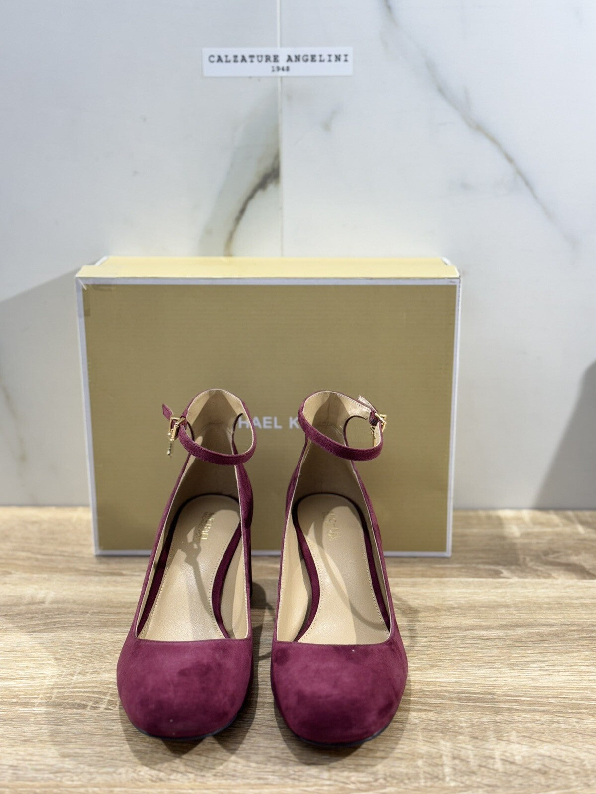 Michael Kors Perla Pump Donna Suede Mulberry Con tacco 37