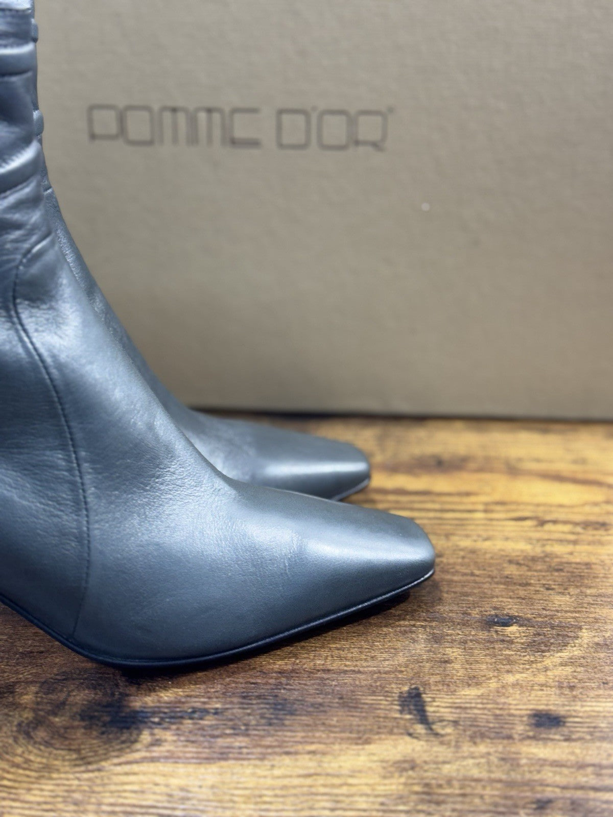 Pomme D’or Stivaletto   Pelle Asfalto    Casual Luxury Boot  Donna 41