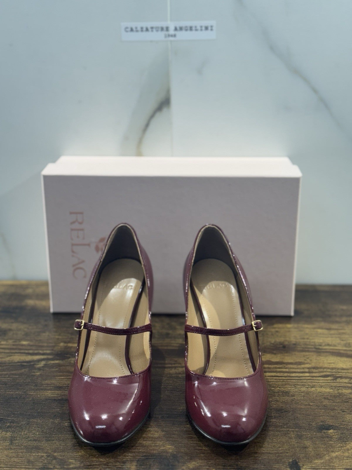 Relac  Décolleté  Mary Jane Pelle Barolo  Luxury Made In Italy Donna 37.5