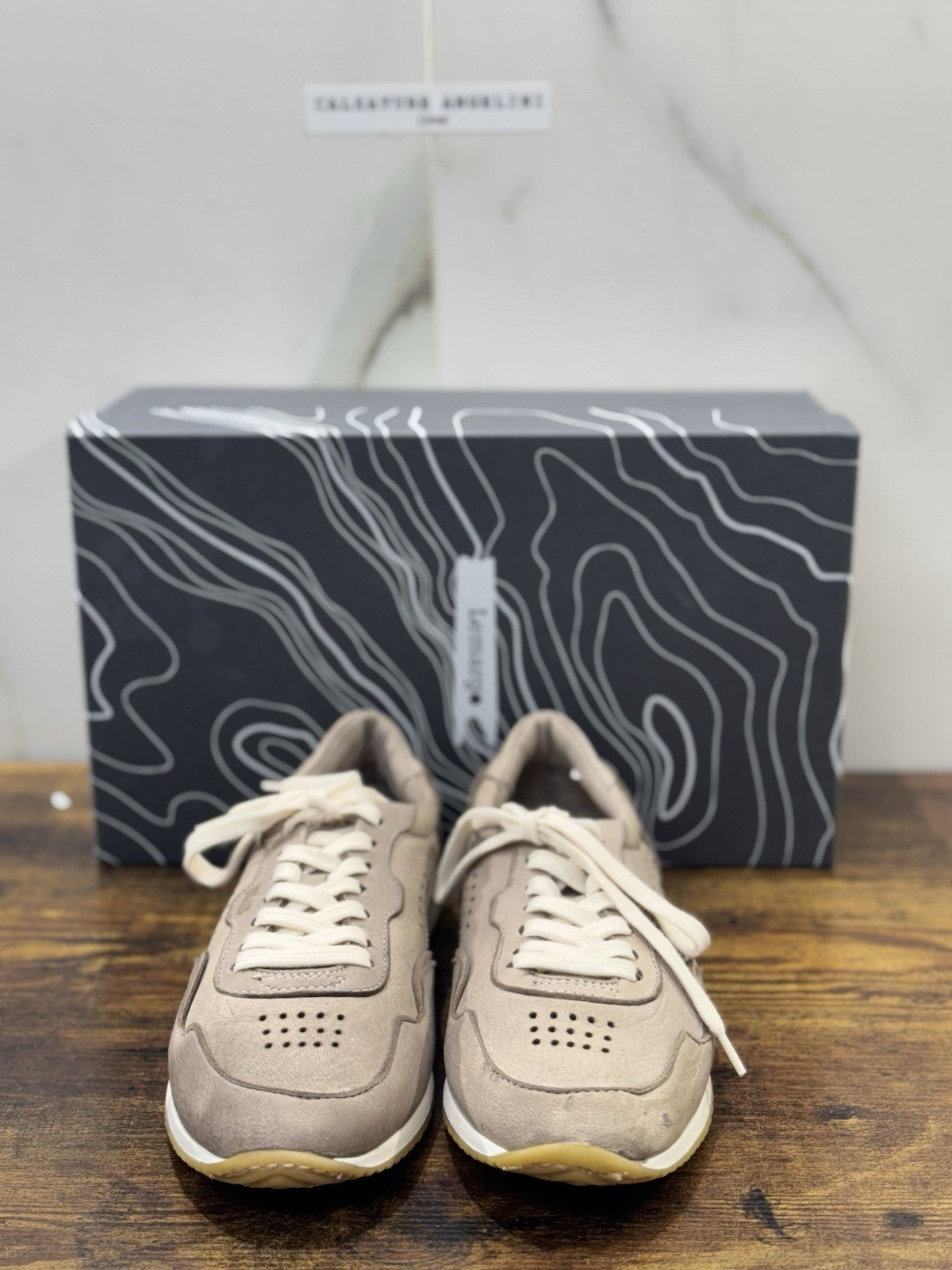 Lemargo Sneaker In Pelle Di Cervo Tortora Casual Scarpa Lemargo Donna 40