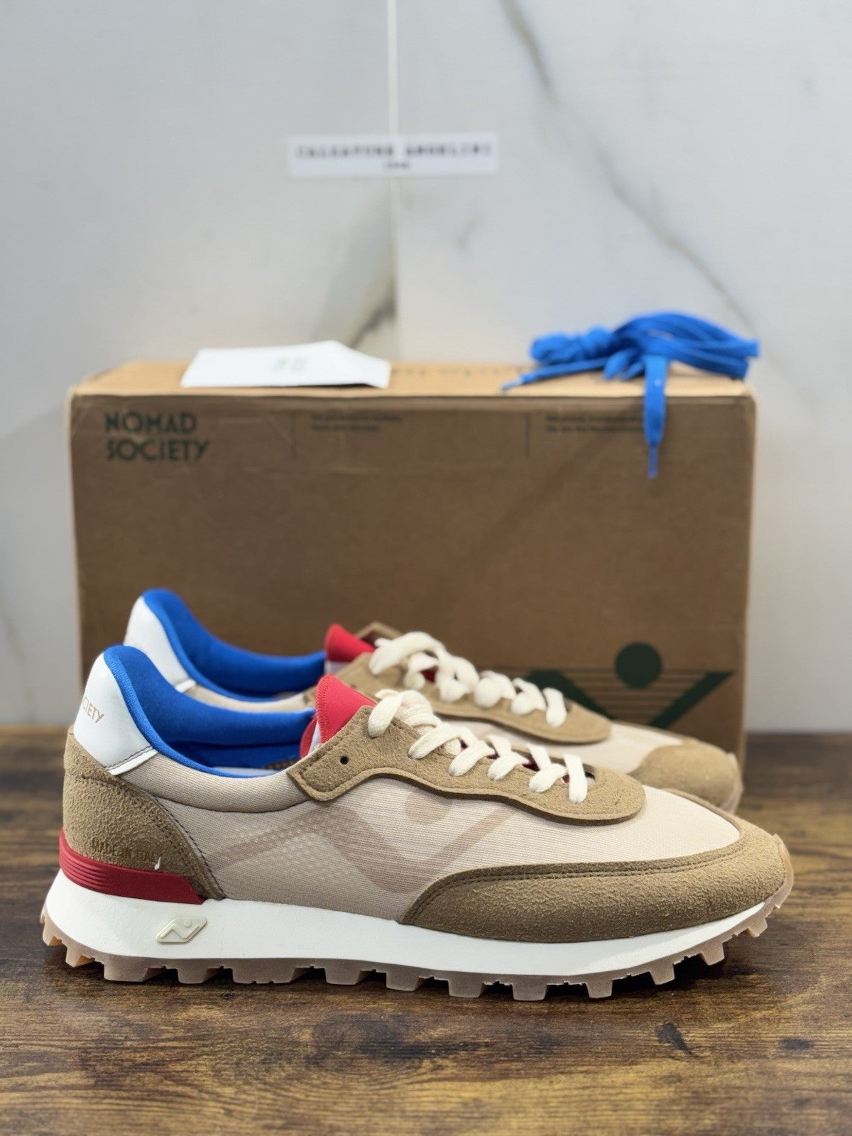 Nomad Society Sneaker Uomo Veloce Suede Cuoio Casual Men Shoes 44