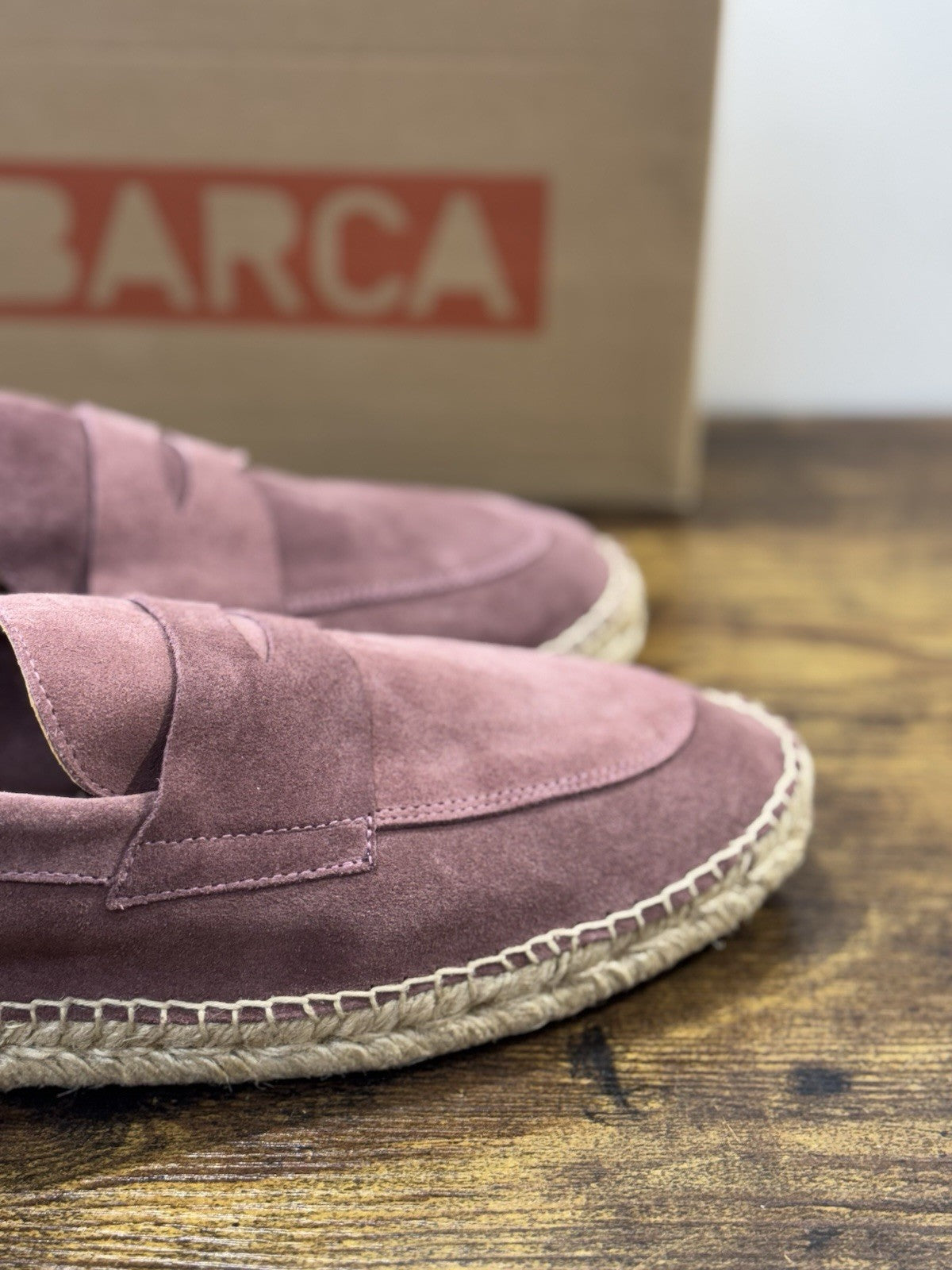 Abarca Espadrilles Suede Morado Casual Uomo 45