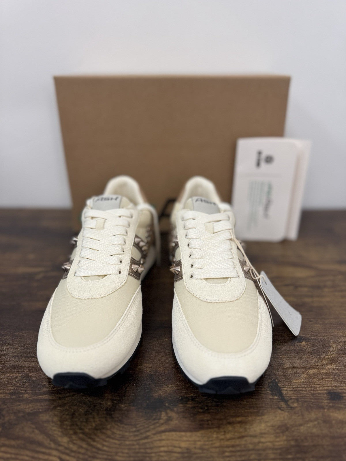 Ash Spider Studs Sneaker Suede Beige  Casual Ash Donna 36