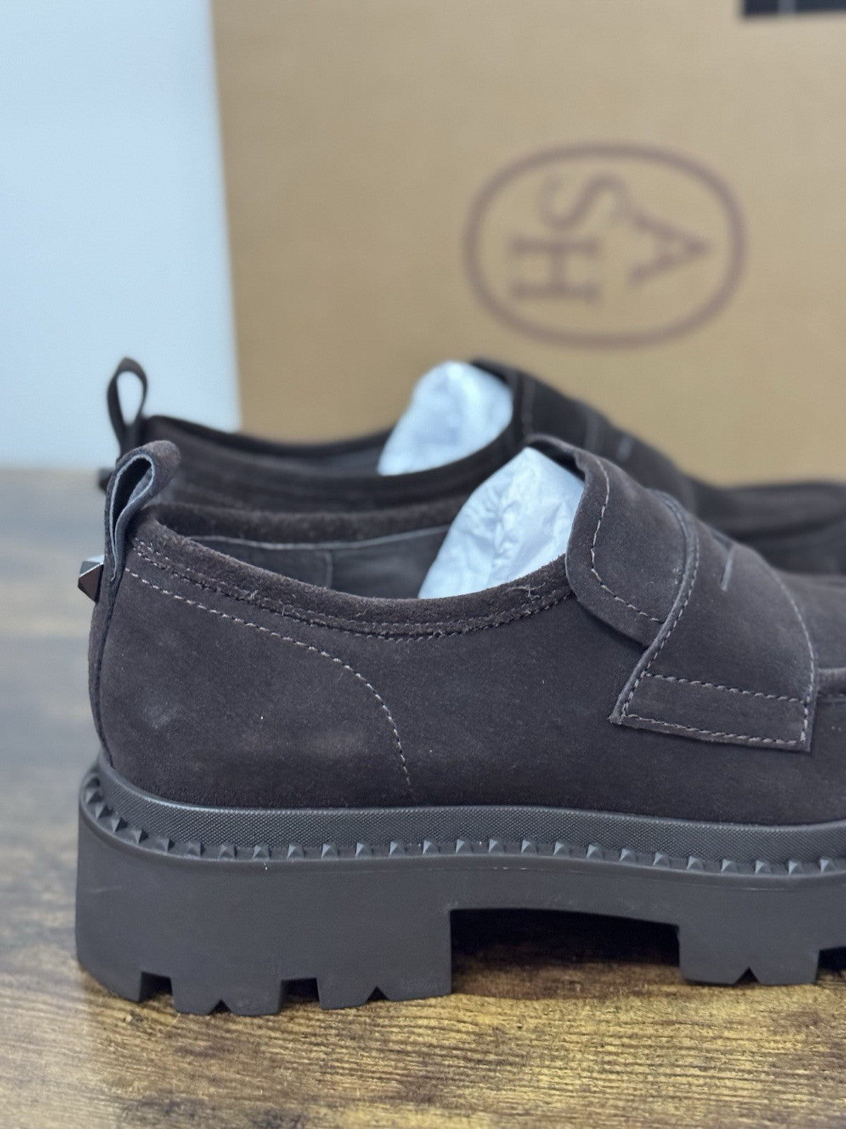 Ash Genial Stud Mocassino Suede Marrone Casual Ash Donna 39