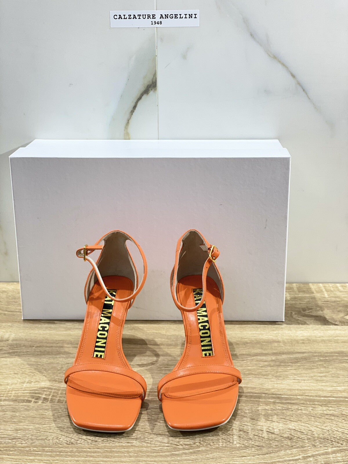 Kat Maconie Sandalo Donna Adela In Pelle Arancio Kat Maconie Scarpa Donna 37