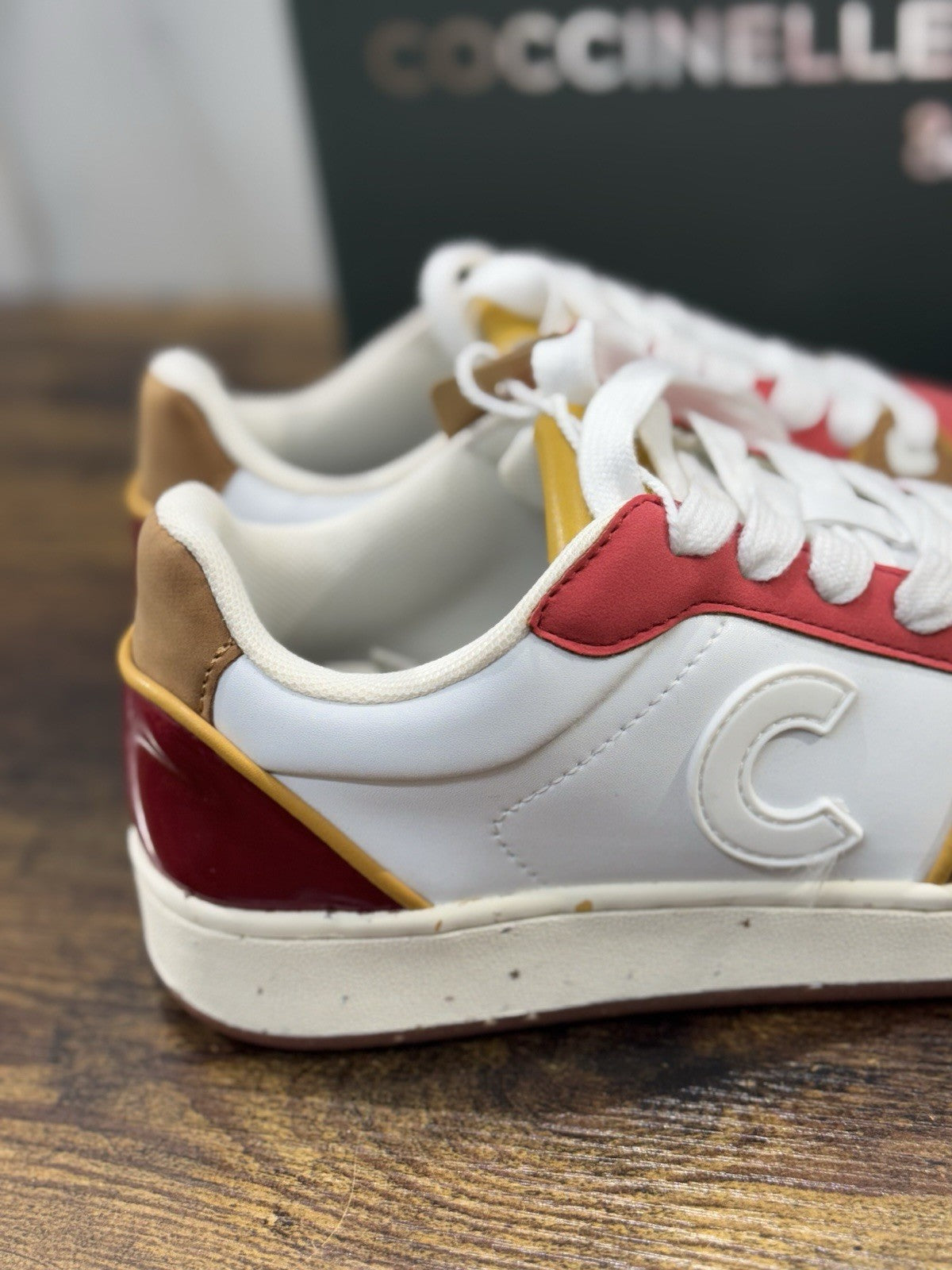 Coccinelle Sneaker Smooth Multi Sangria Casual Scarpa Donna 38