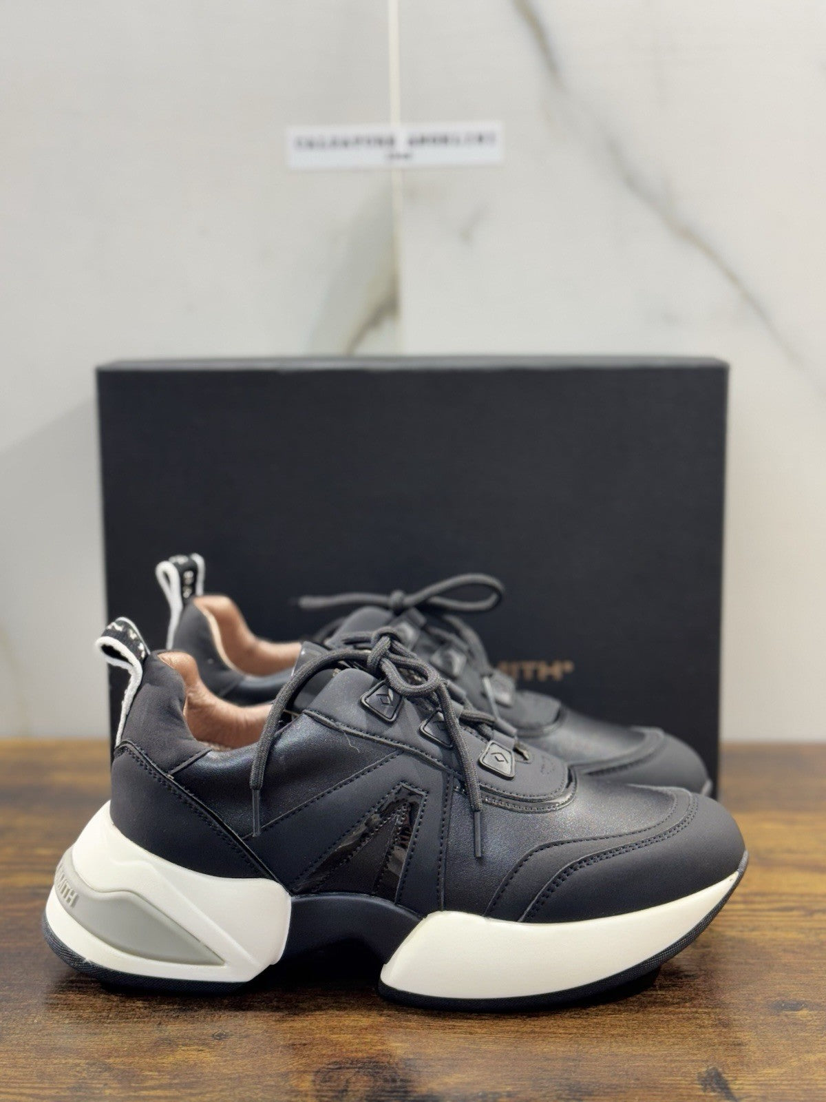 Alexander Smith London  Sneaker Donna Marble   Pelle Nero Extra Light 37