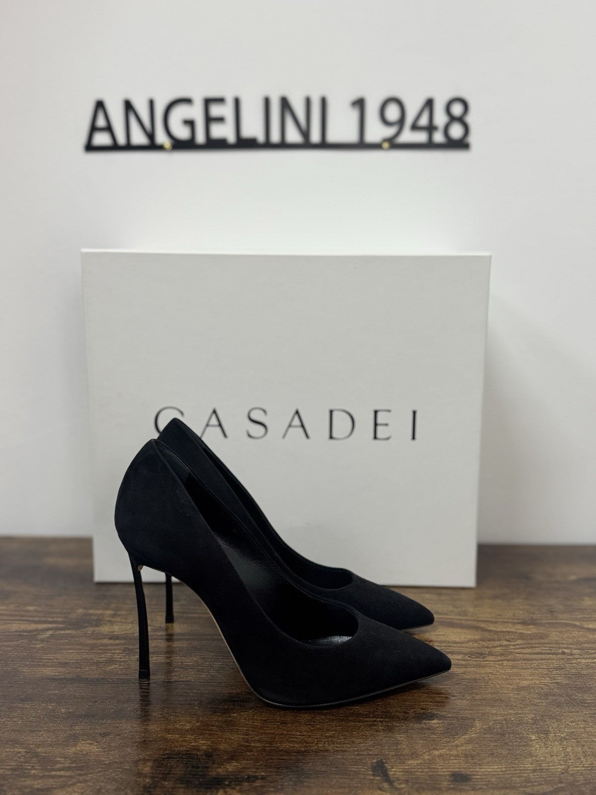 Casadei Decollete’ Icon Suede Nero Blade Casadei Donna 40
