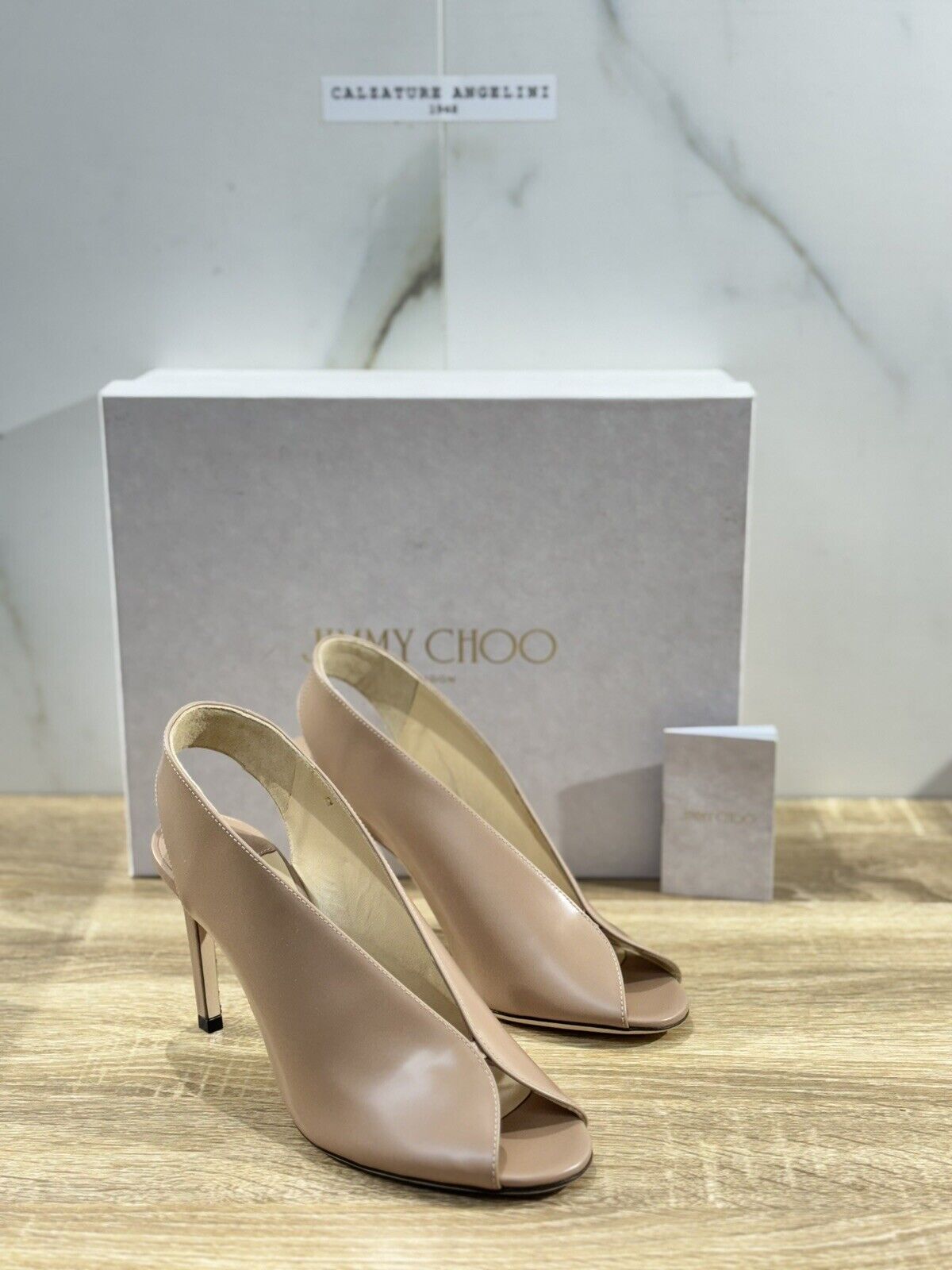 Jimmy Choo Sandalo Donna Con Tacco Pelle Beige Luxury Jimmy Choo Woman 36.5