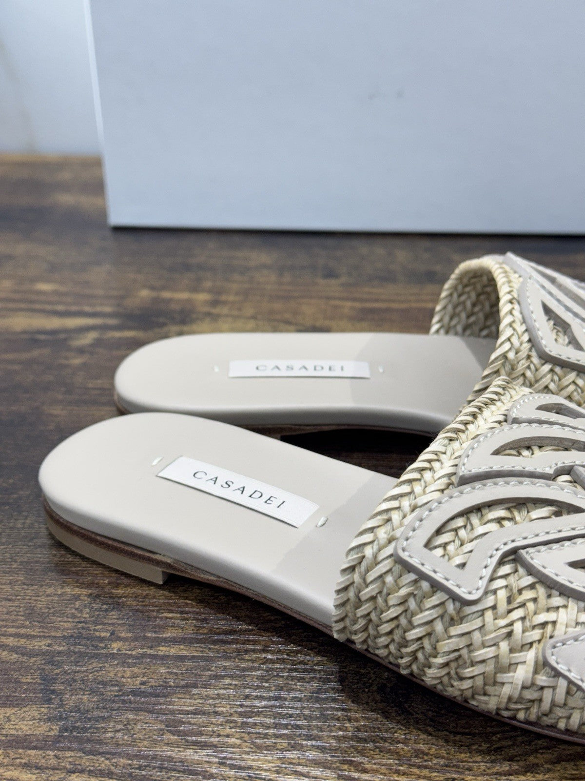 Casadei Sandalo Pelle Intreccio Bambù     Luxury Casadei Scarpe Donna 36
