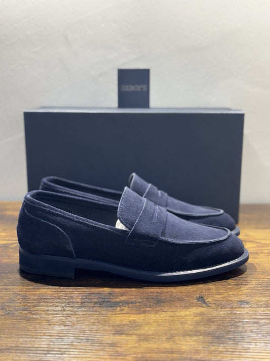 Seboy’s Mocassino Suede Blu Extra Light Made In Italy Uomo 42,5