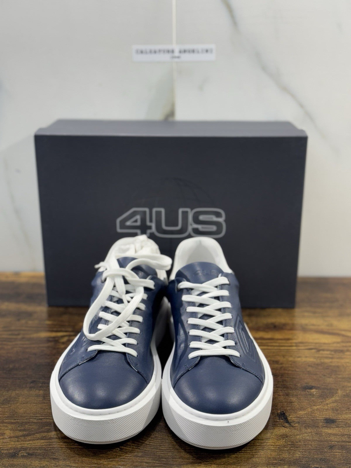 Paciotti 4US Sneaker Uomo Pelle Blu  Casual 44