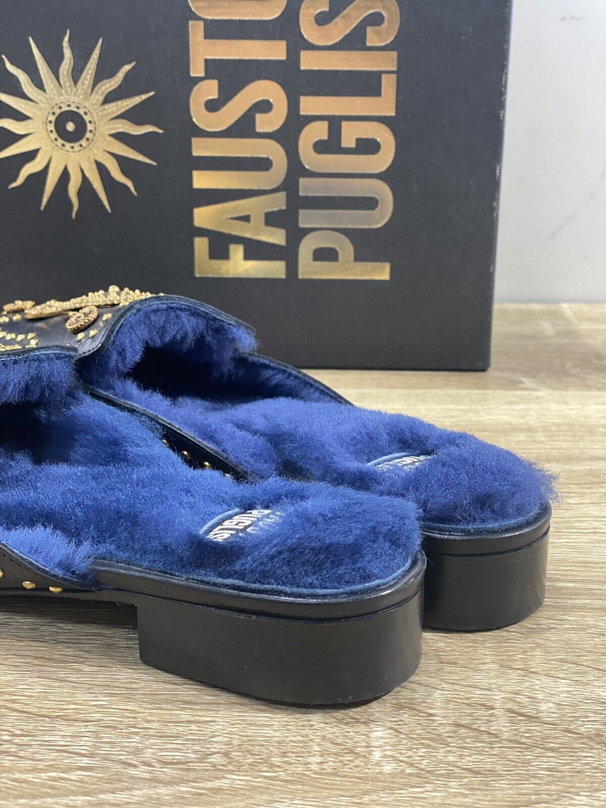 Fausto Puglisi Scarpa Donna FP303 In Pelle Nera Luxury Mule 38