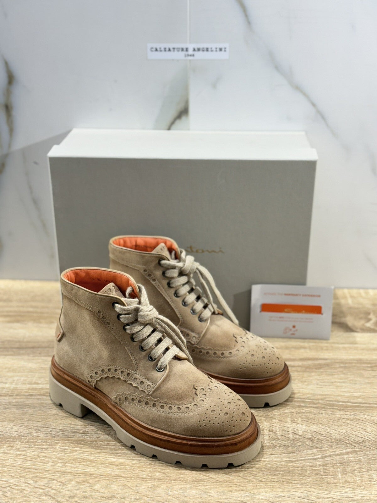 Santoni Polacchino   Uomo Extra light Luxury Men Santoni Men Boot Sabbia 40