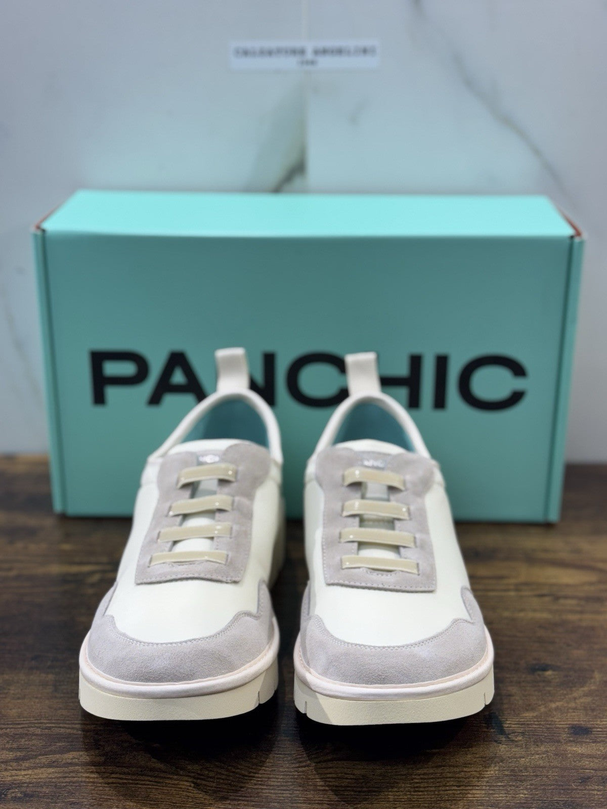 Panchic Slip On Scarpa Suede Nylon Ghiaccio  Casual Donna 39