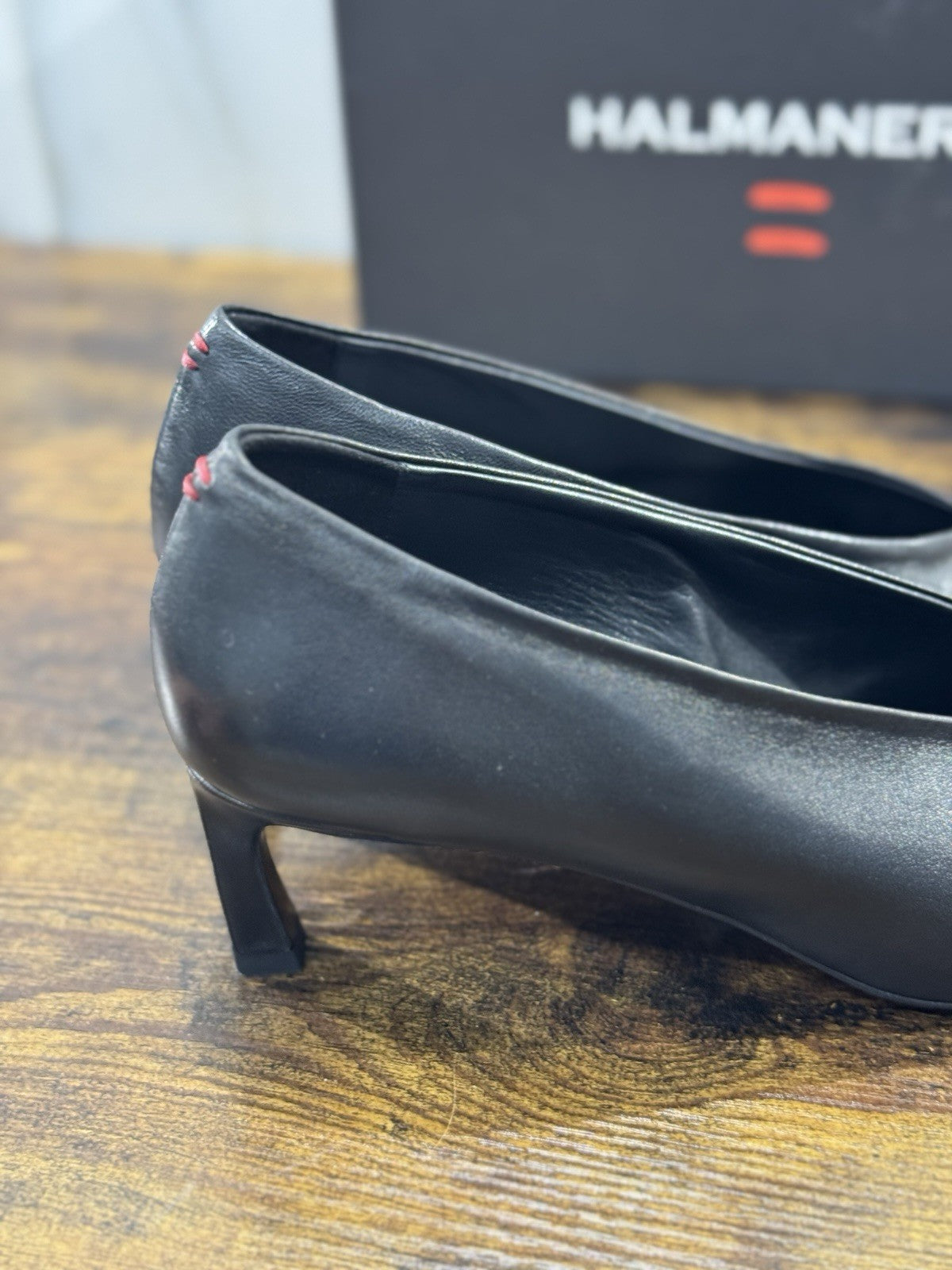 HALMANERA Décolleté  Pelle Nero  Luxury Made In Italy Donna 41