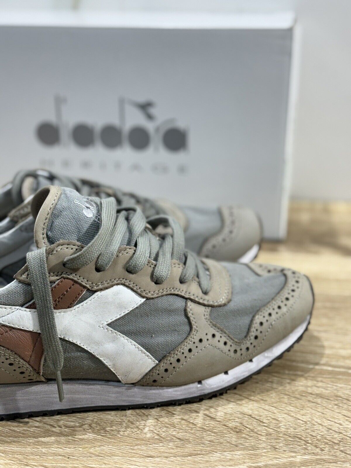 Diadora Heritage Sneaker Uomo Trident C Dyed    Pelle  Grigia  Sneaker 40.5