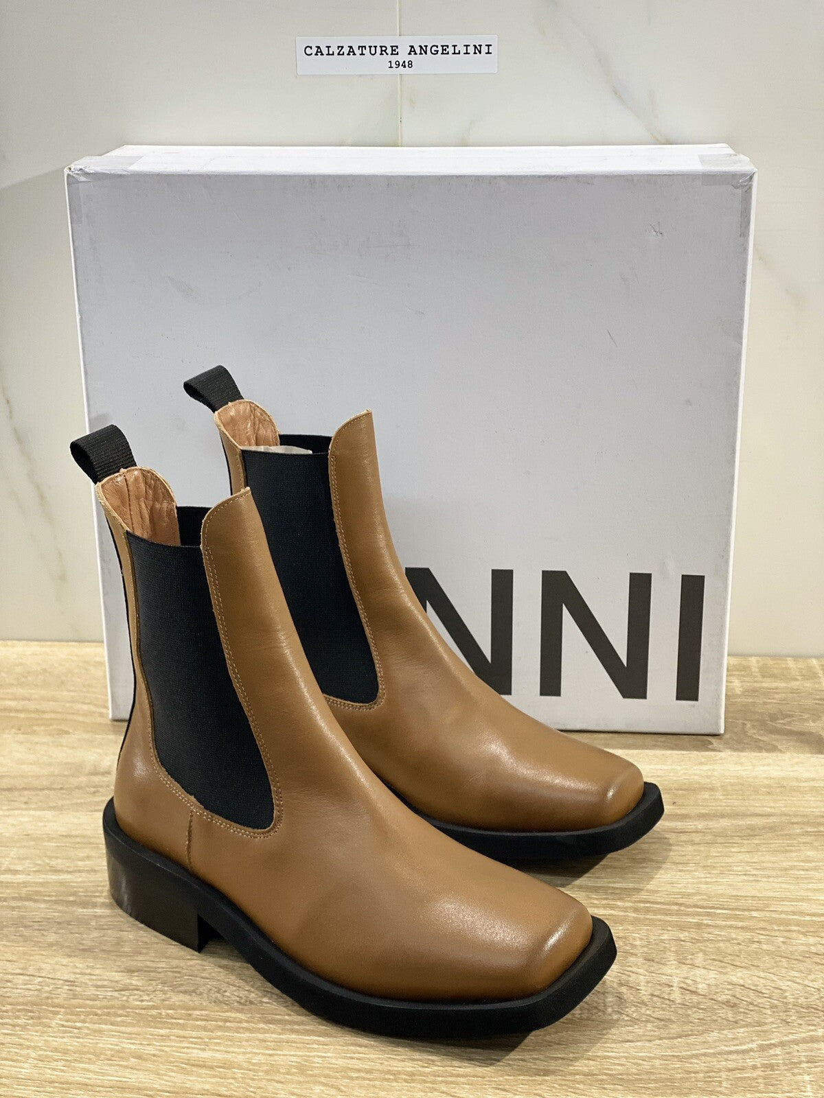 Gannì  Chelsea Boot Donna Pelle Cuoio Chelsea Mid Boot Woman 41