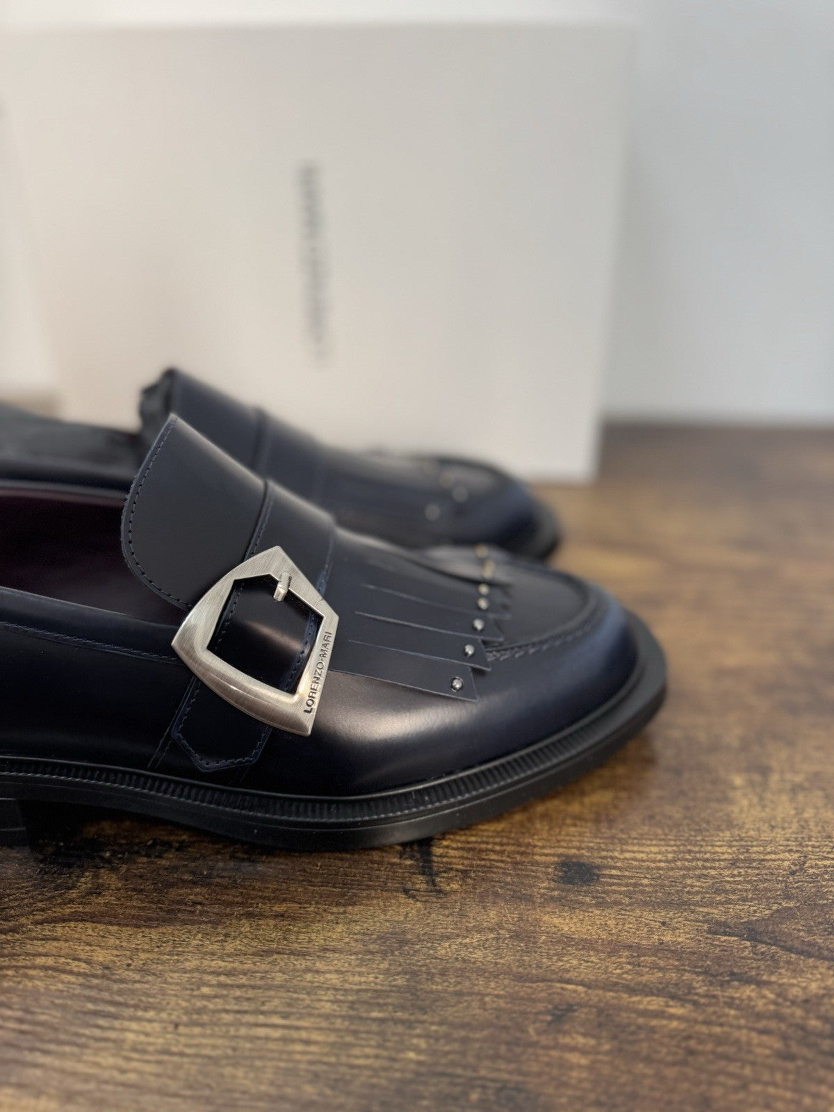 Lorenzo Mari Mocassino Pelle Blu  Casual Donna 40