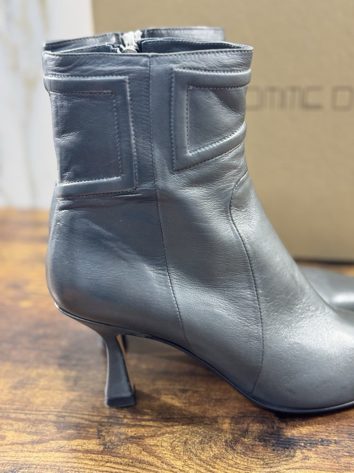 Pomme D’or Stivaletto   Pelle Asfalto    Casual Luxury Boot  Donna 41