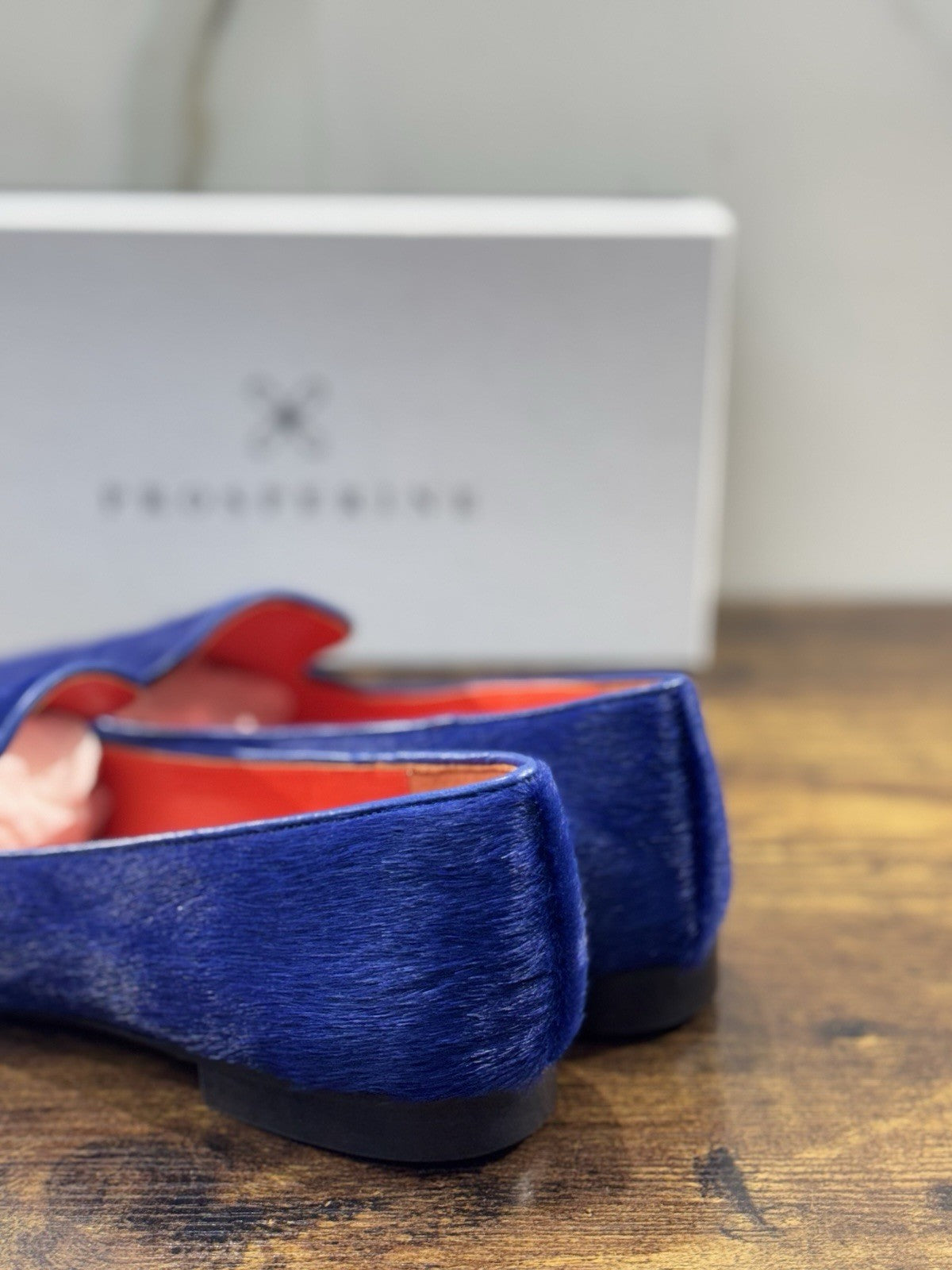 Prosperine mocassino donna in Cavallino      luxury made in italy 41 Bluette
