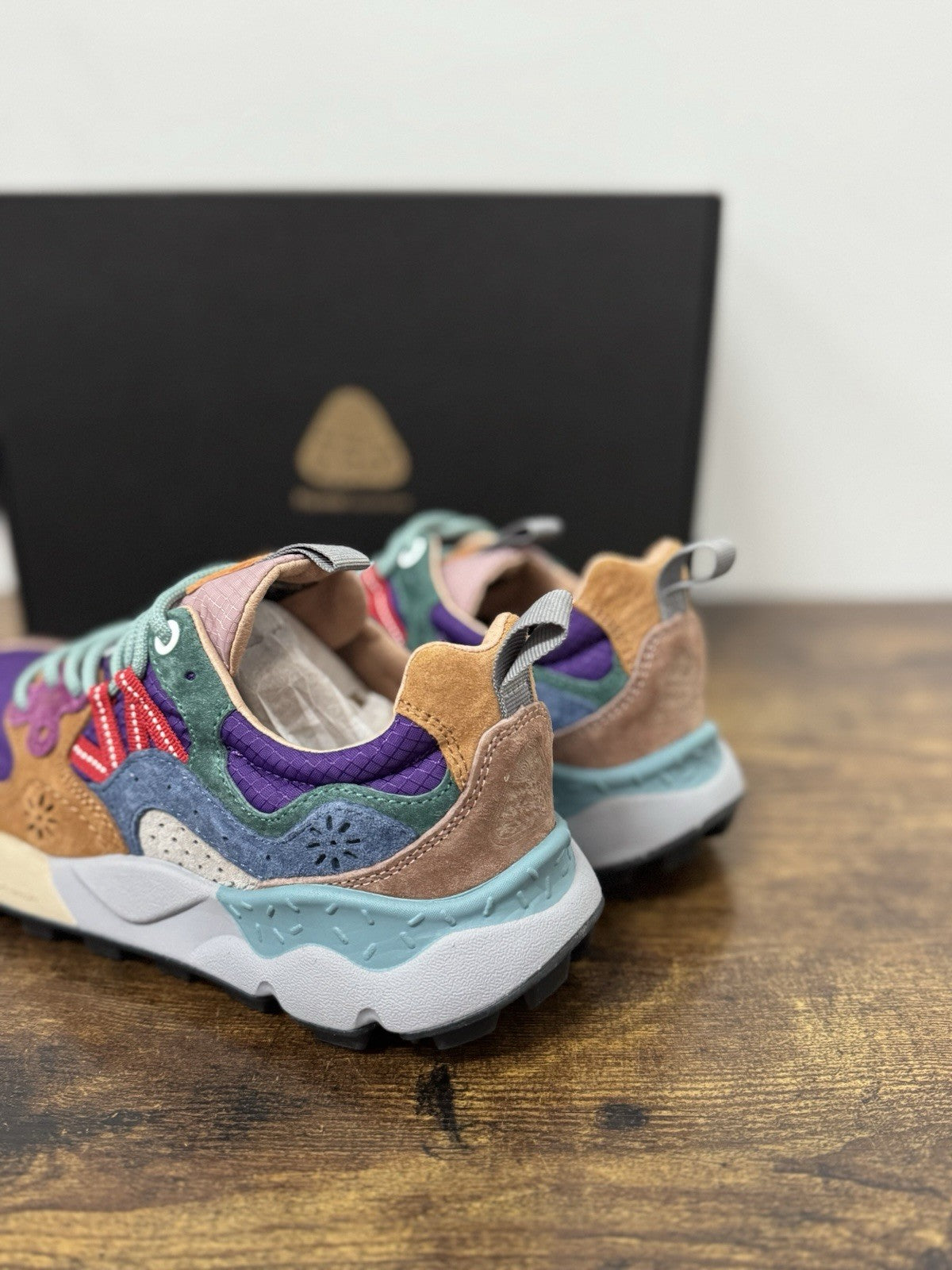 Flower Mountain Yamano 3   Suede Grey Blu    Casual Flower Mountai Donna 40