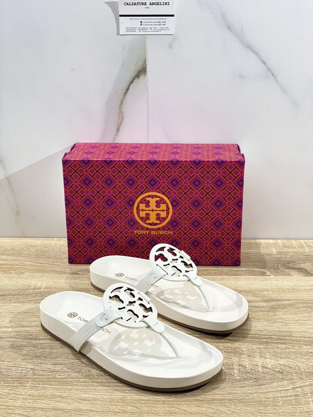 Tory Burch Miller cloud  sandal donna pelle Ivory  luxury woman sandal 40