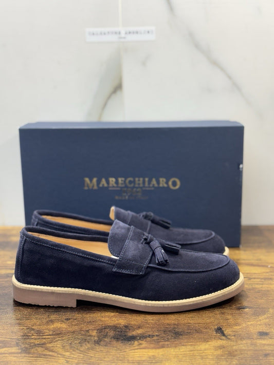 Marechiaro 1962 Mocassino Uomo Summer Icon Suede Blu  44