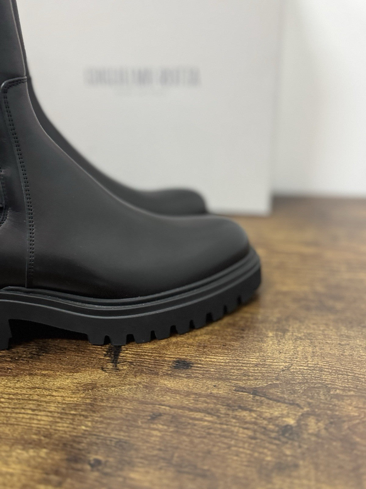 Guglielmo Rotta Stivaletto Combat  Pelle Nero Causal Boot Donna 41