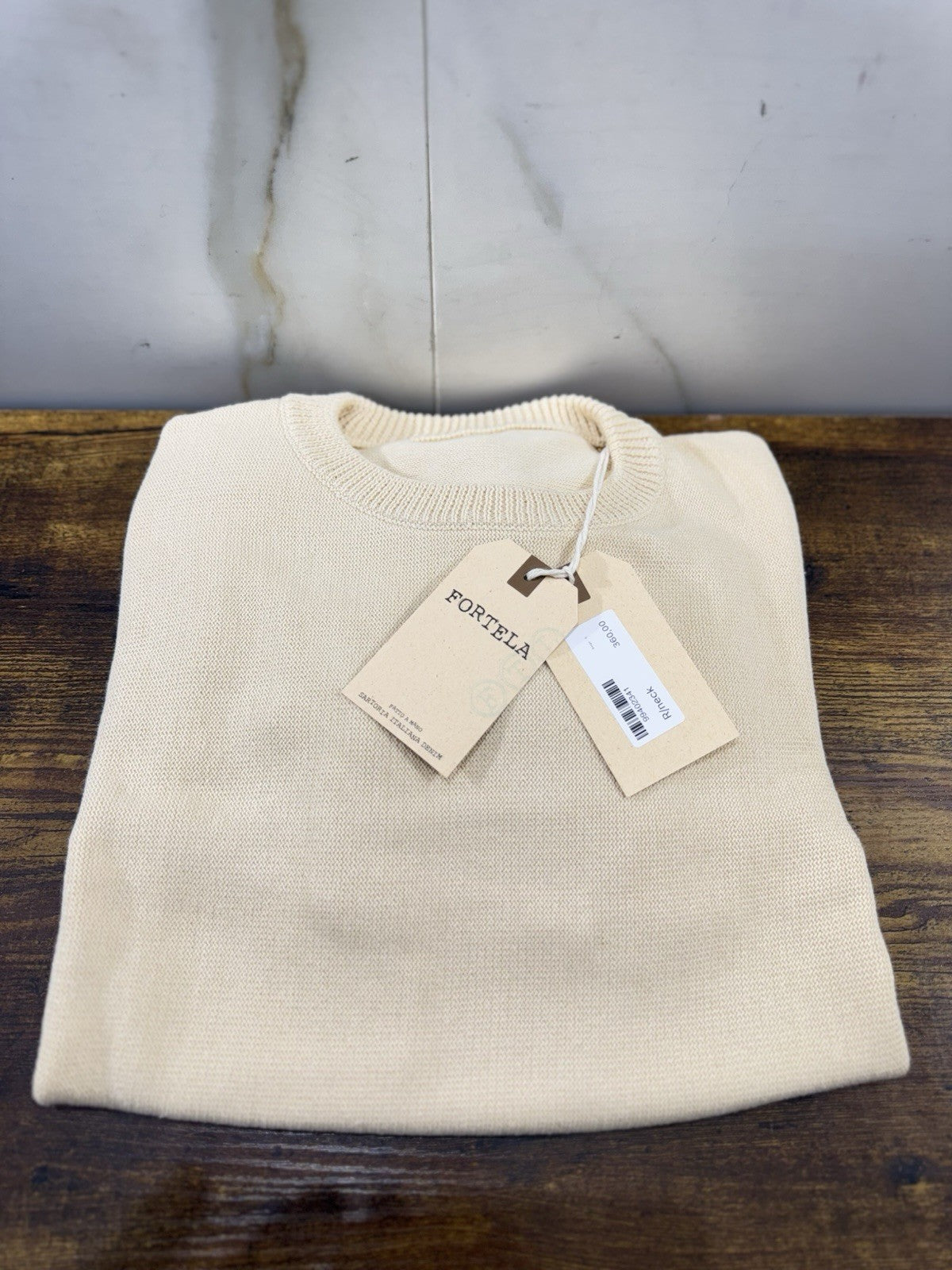 Fortela Round Neck Maglione  Icon Fortela Men Sweatshirt Naturale  Uomo s
