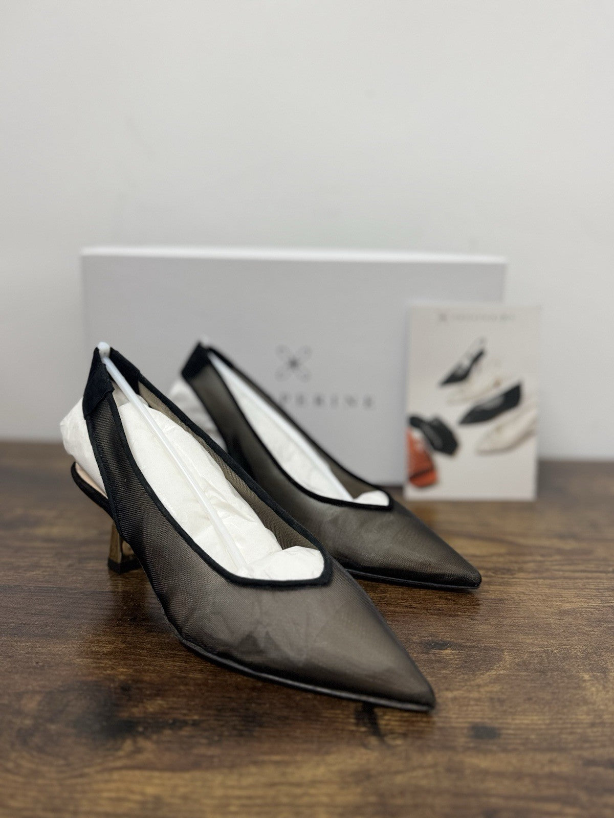 Prosperine Sling Back Pelle Rete Nero  Casual Prosperine Scarpa Donna 38