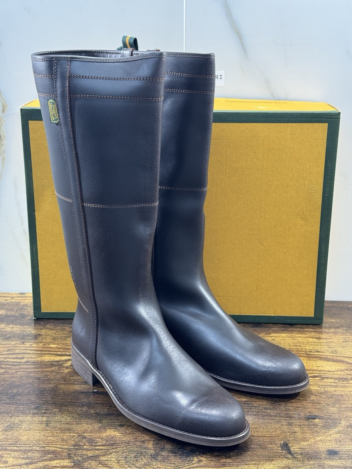 Dakota Boots Stivale Donna Cavallerizzo Pelle Marrone Top Quality 41