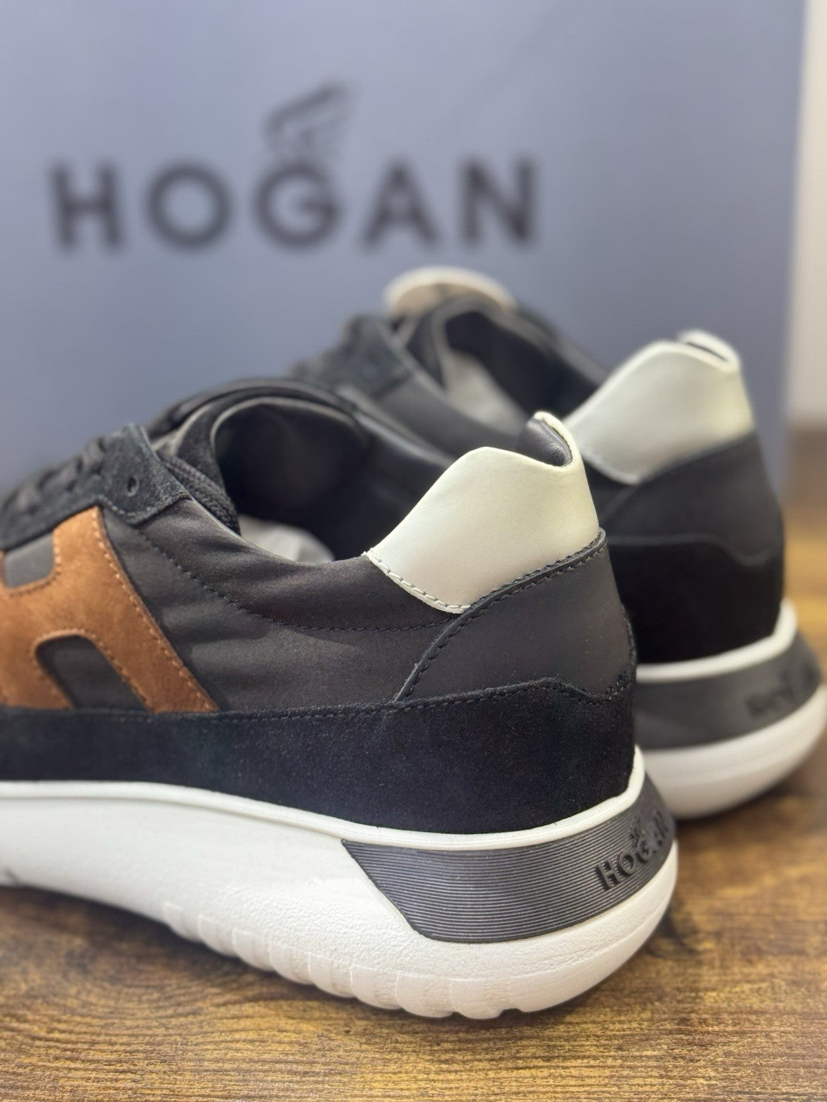 Hogan Interactive 3 Pelle Suede Black  Casual Hogan Uomo 41