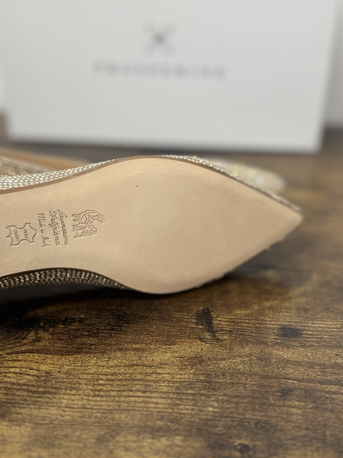 Prosperine Ballerina Crystal Platino Casual Scarpa Donna 37.5
