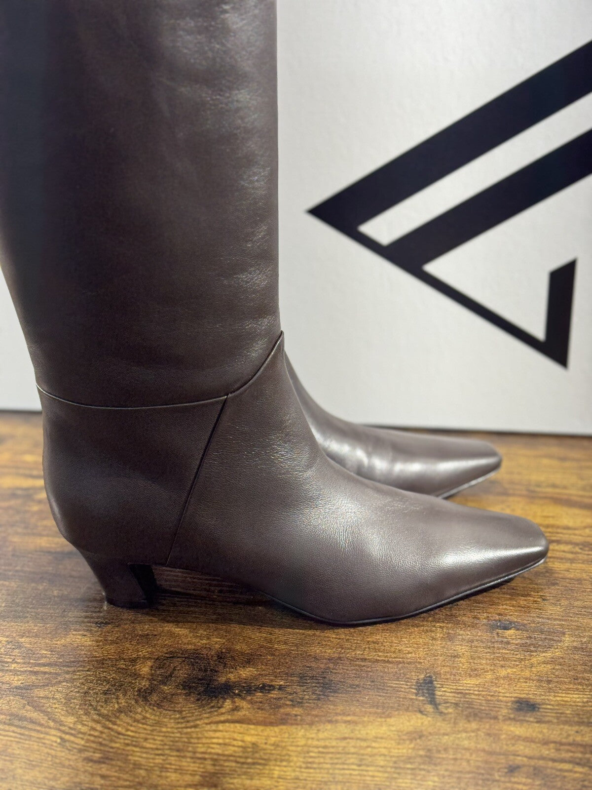 Giampaolo Viozzi Macys Stivale A Tubo Pelle Moro   Luxury Boot Woman 40