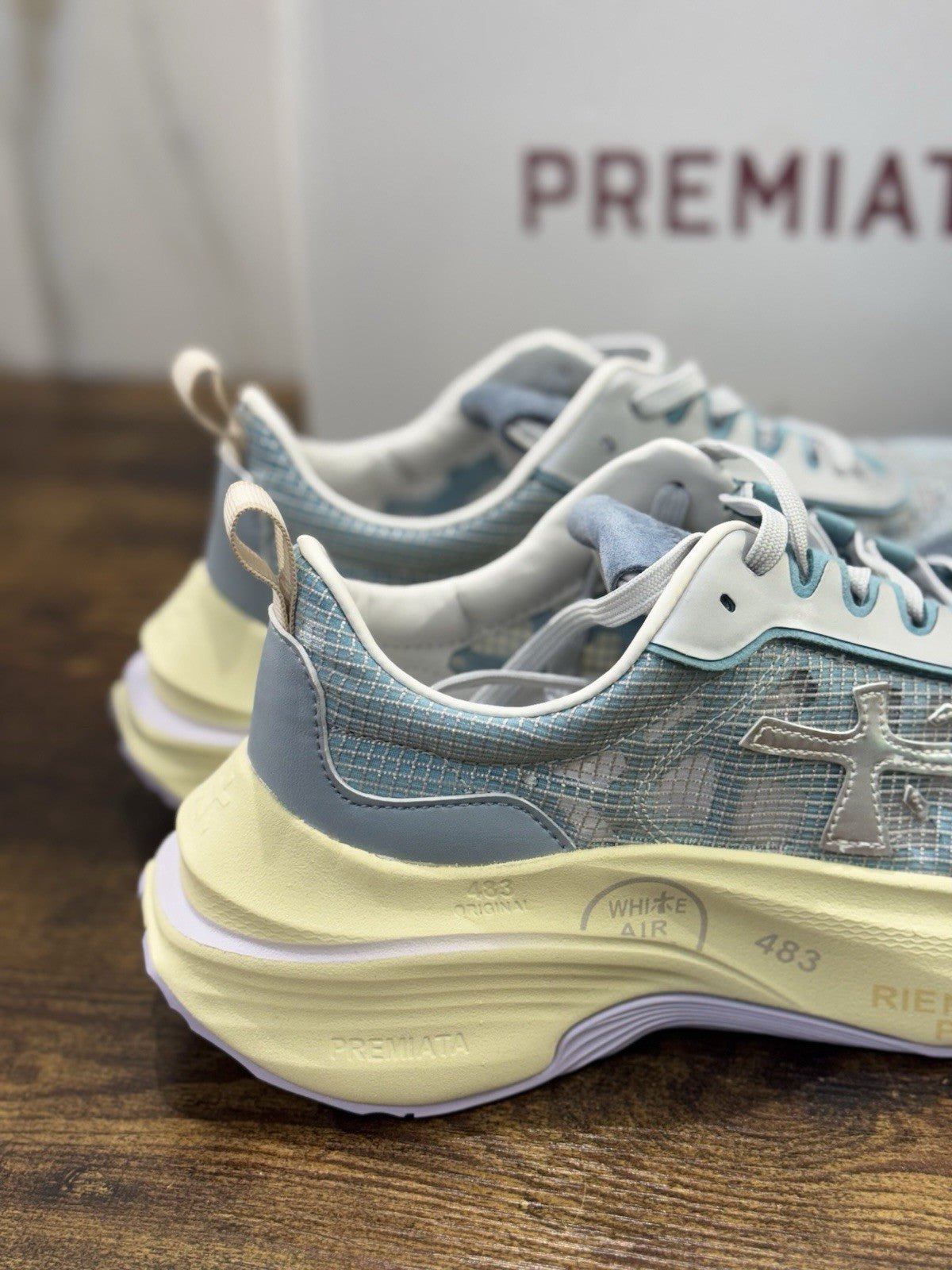 Premiata Timeless Trainer Sneaker Hill Azul     Casual Premiata Scarpa Donna 39