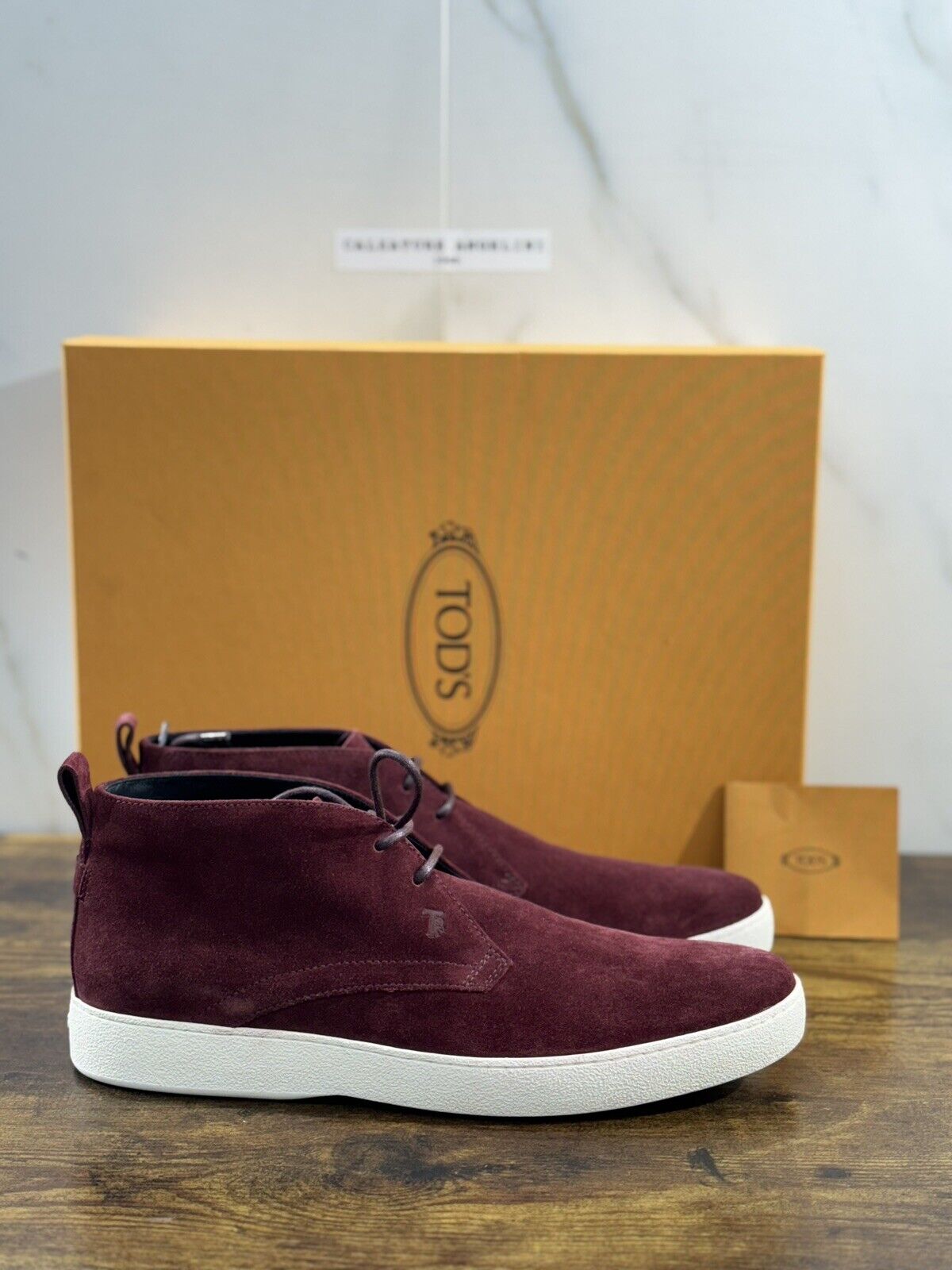 Tod’s Polacco Uomo Casual Suede Bordo’ Luxury Tod’s Boot Men 41.5