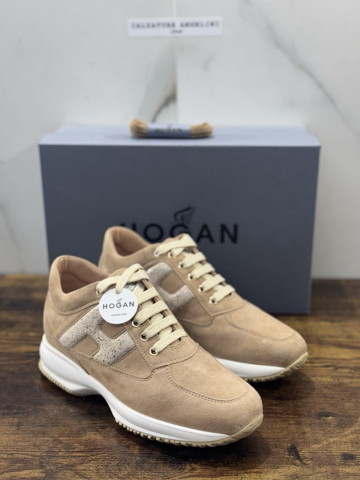 Hogan Interactive Pelle Suede Palude      Casual Hogan Donna 34.5
