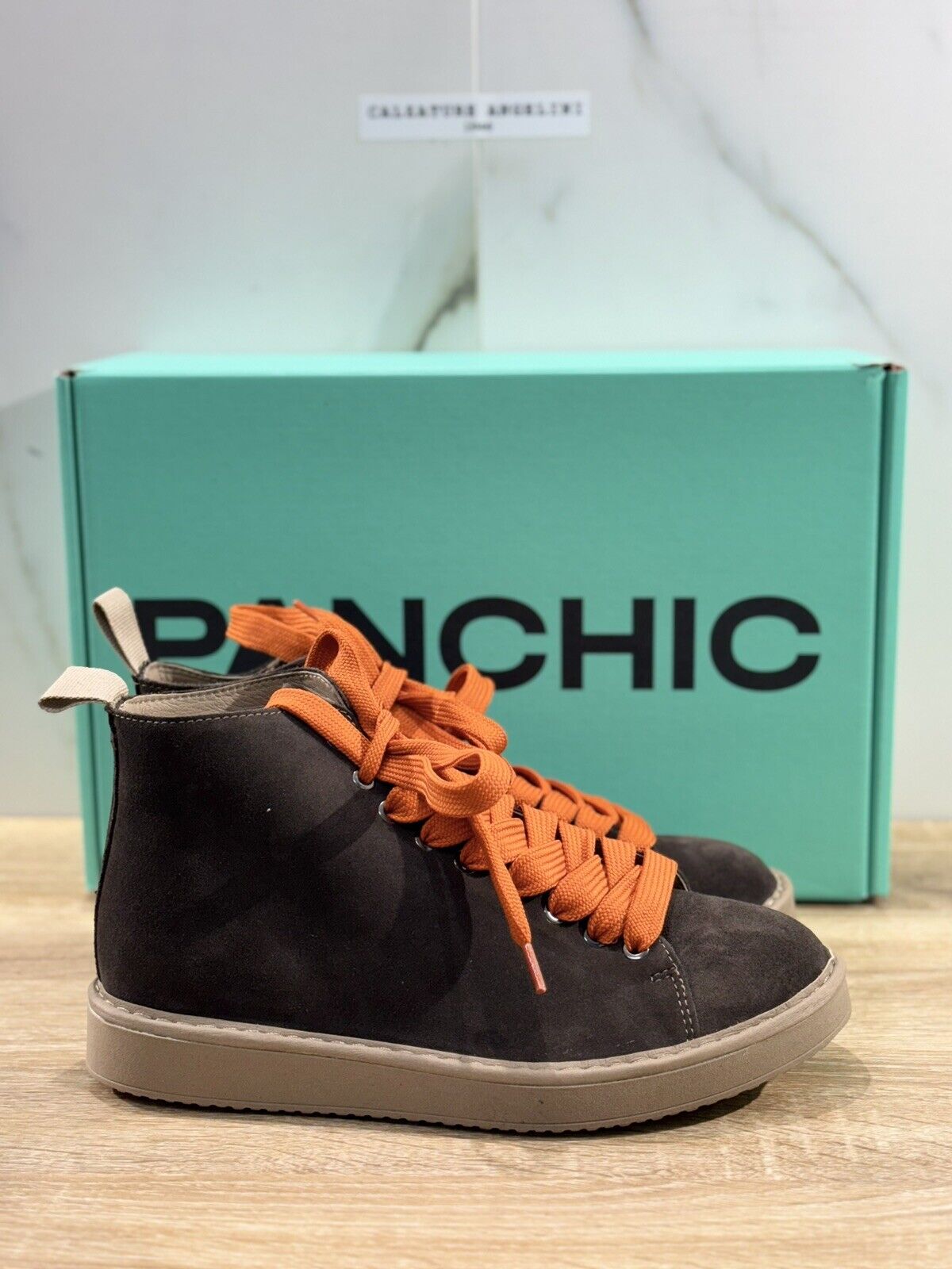 Panchic P01 Ankle Boot Uomo Suede Marrone Causal Boot Men Panchic 40