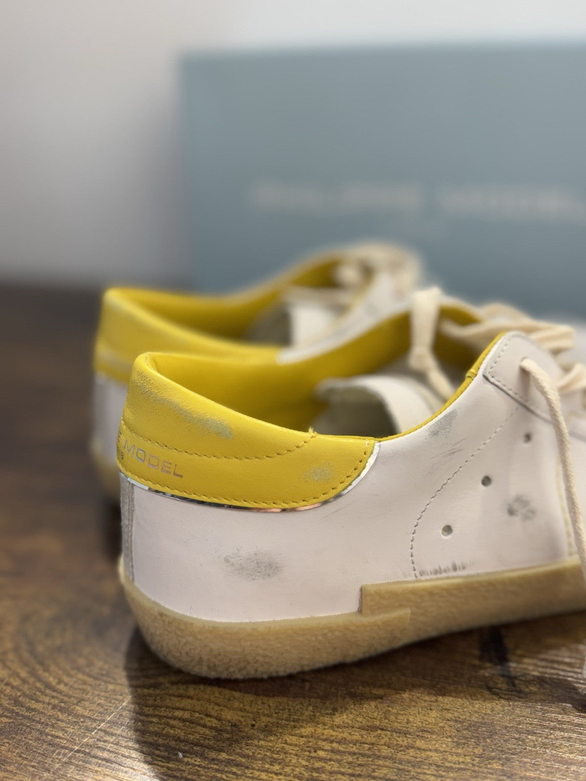 Philippe Model Paris Low Pelle Bianca Limited Edition   Casual Sneaker Uomo 40
