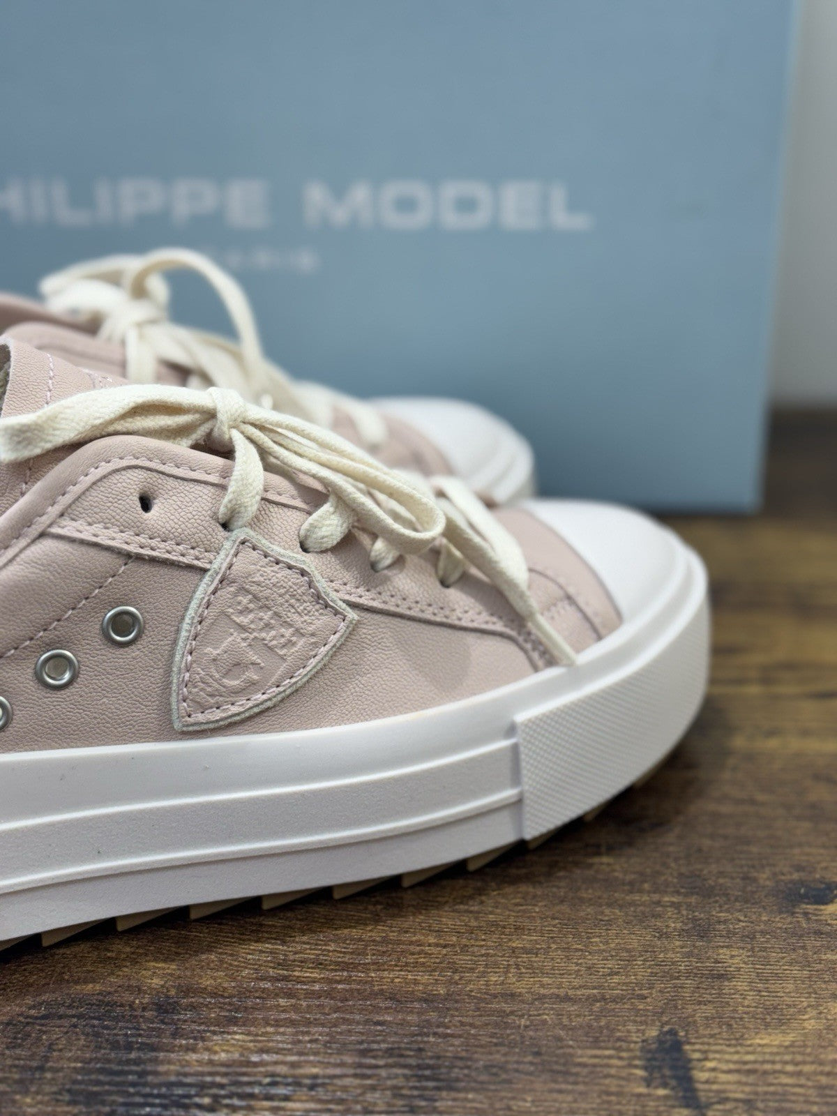 Philippe Model Paris Haute Low Sneaker Pelle Rosa Donna 38