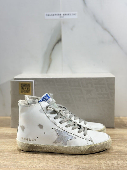 Golden Goose Sneaker Donna Francy Pelle Bianca     Luxury Woman Golden Goose 41