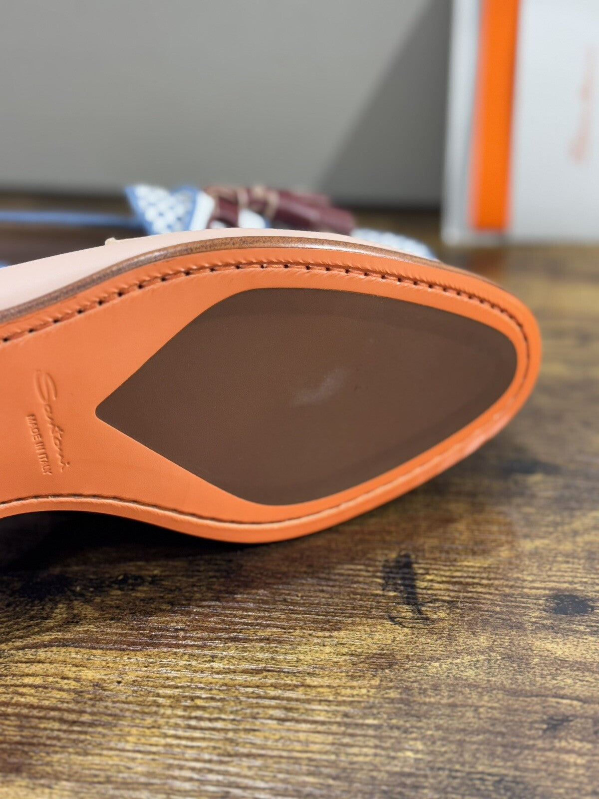 Santoni Mocassino Donna Pelle  Cipria Nappine  Casual Loafer Santoni 39.5