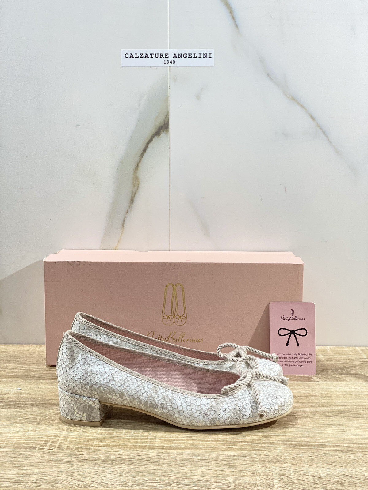 Pretty Ballerinas Scarpa Donna Pelle Argento Casual Ballerina Donna 38.5