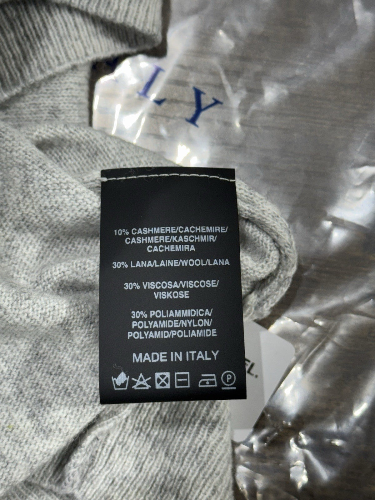 Val Di Chiama Maglione Misto Cashmere Girocollo Made In Italy Uomo L