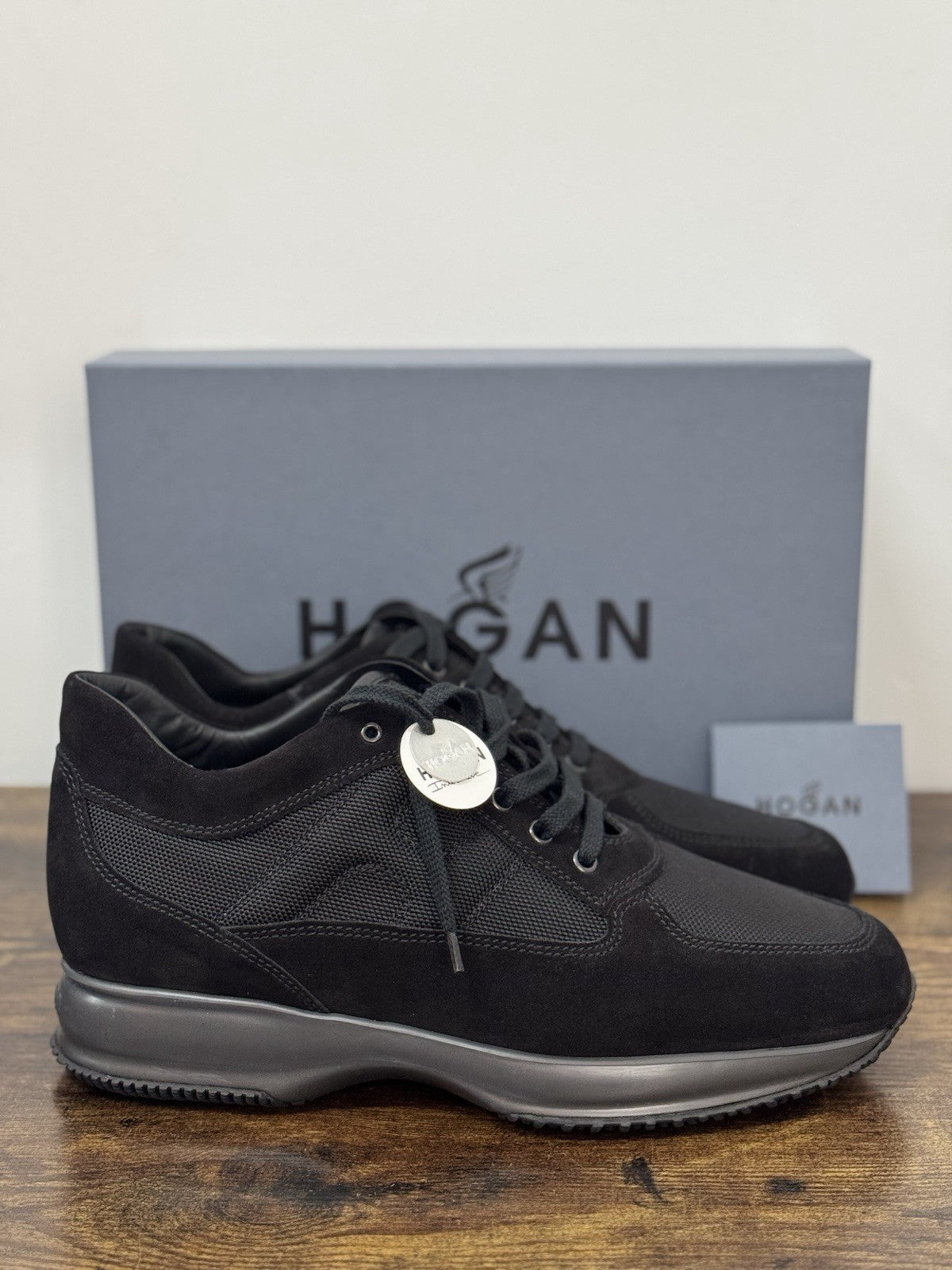 Hogan Interactive Icon Pelle Nero Casual Sneaker Hogan Uomo 42