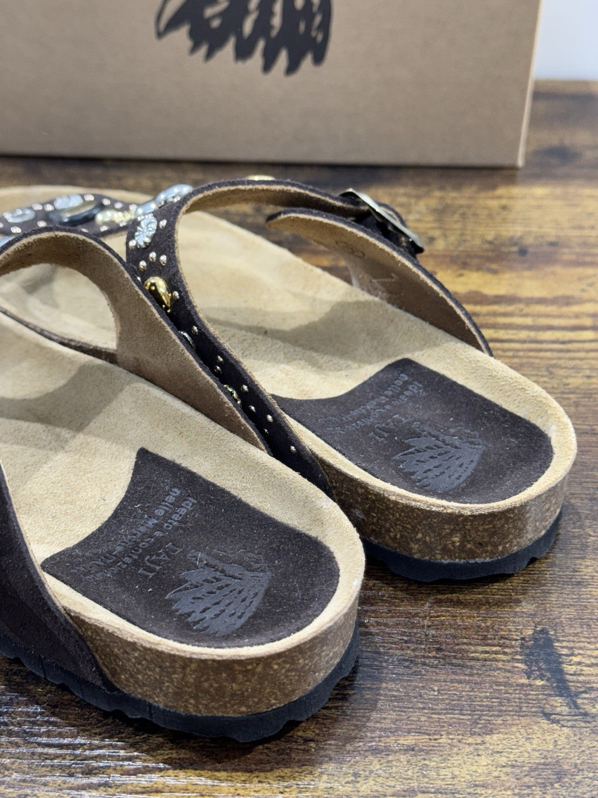 Taji Ciabatta  Donna Suede Marrone  Icon Taji  Donna 38