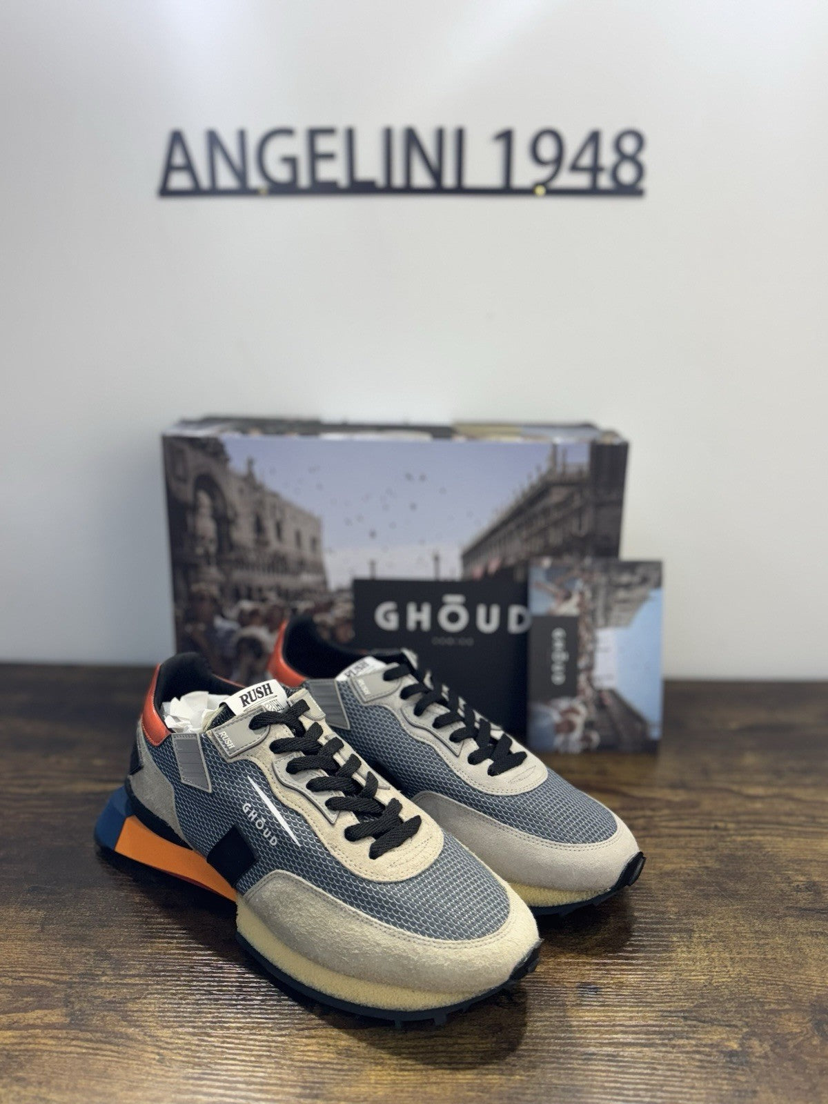 Ghoud Rush Sneaker Suede Beige  Casual Scarpa Uomo 41