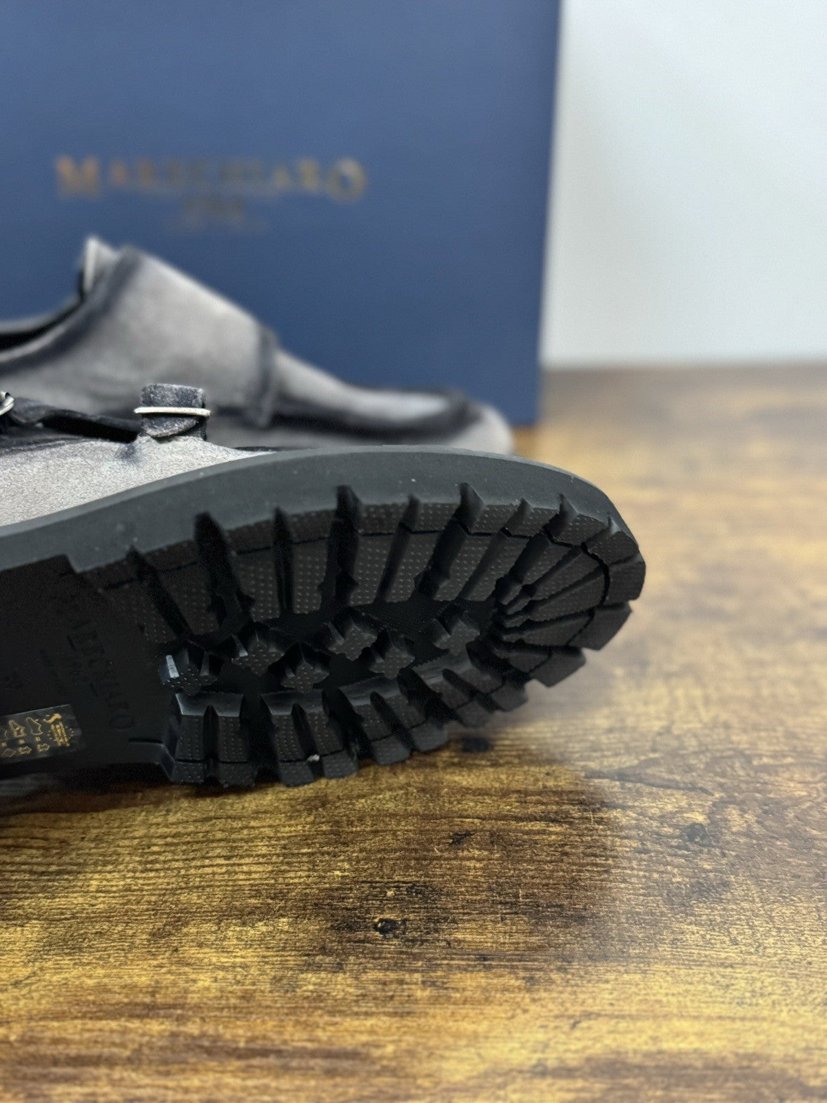 Marechiaro 1962  Mocassino Suede Pelle Grey   Made In Italy Extra light Uomo 41